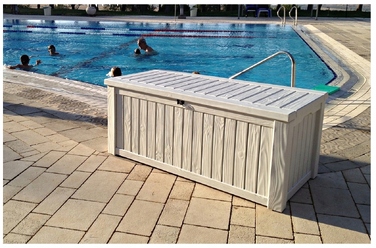 Садова скриня Keter Rockwood Storage Box 570 л, кремова