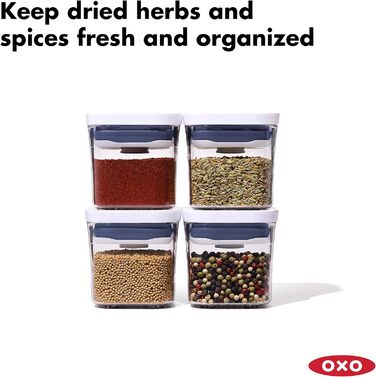 Набір контейнерів OXO Good Grips Mini-Pop, 4 шт, прозорий пластик