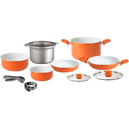 Набір каструль BRUNNER Mandarina, 9 предметів, антипригарне покриття