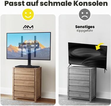 Настінне кріплення для телевізора AM Alphamount поворотне, 24-60 дюймів, LED/OLED/LCD, до 45 кг, VESA 400x400 мм, регульована висота