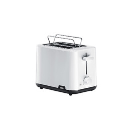 Тостер Braun Breakfast 1 HT1010WH Білий: 2 слоти, 8 режимів, підігрів булок, пластик, 900 Вт