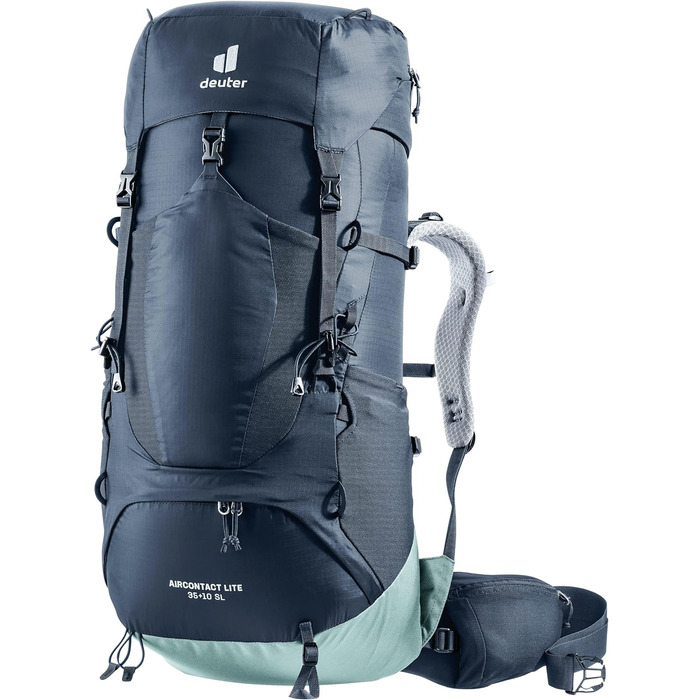 Жіночий трекінговий рюкзак Deuter Aircontact Lite 35+10 SL, легкий, Ink-Jade, 35+10 л