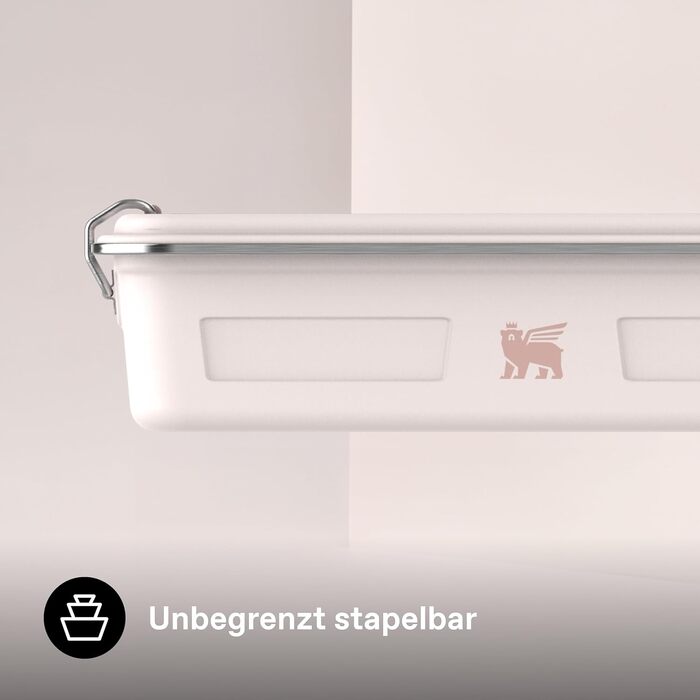 Ланч-бокс зі сталі STANLEY 1913 Classic Useful, герметичний контейнер для їжі 2.0л, BPA-free, підходить для посудомийки (Rose Quartz)