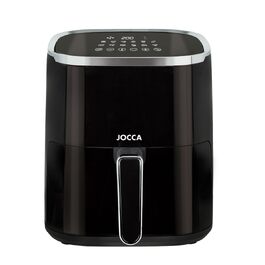 Аерофритюрниця JOCCA 5L, безмасляна фритюрниця 1450W з LED сенсорним екраном та регулюванням температури, чорна