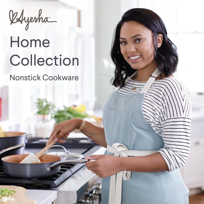 Набір посуду Ayesha Curry Home Collection 9 предметів, антипригарне покриття, антрацит