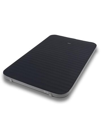 Самонадувний кемпінговий матрац qeedo Cloudmat Premium — двоподібний комфортний килимок з Soft Touch поверхнею та подвійним вентилем, темно-синій (Double M)