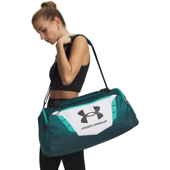 Спортивна сумка Under Armour UA Undeniable 5.0 Holdall, біла/зелена/чорна, розмір S