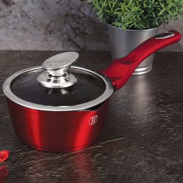 Каструля Berlinger Haus Metallic Line BH-1525N, 16 см, бордова