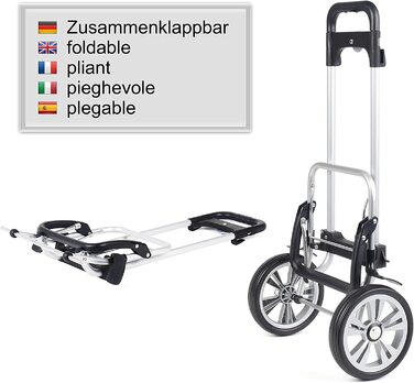 Візок для покупок ANDERSEN Alu Star Shopper Tamo, антрацит, 51 л, з рефлектором, термоізоляцією, алюмінієвий, регульована висота, знімні колеса