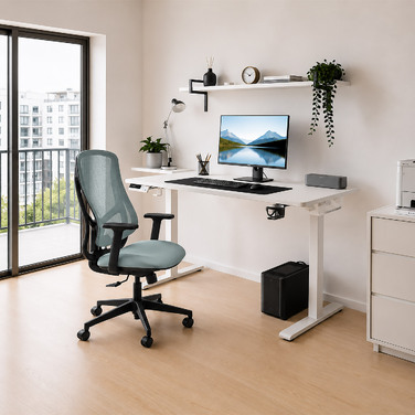 Крісло Mealux Flow Lite Fabric Blue (арт. HF-B20 F/BL)