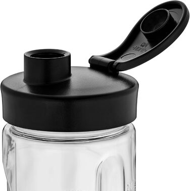 Електричний блендер WMF Kult X Mix & Go Mini - шейкер для смузі, 300 Вт, Tritan, 600 мл, срільно-чорний