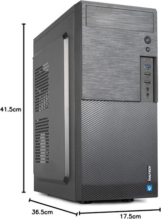 Компактний ATX корпус VulTech VCO-A1699 Rev 2.1, чорний, без блоку живлення, 2x USB 2.0, 1x USB 3.0