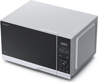 Мікрохвильова піч SHARP PS234AES 900 Вт, 10 режимів, розморожування, срібляста, 483x281x377 мм