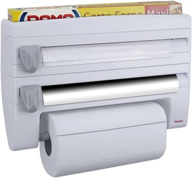 Тримач для кухонних рулонів Metaltex 4-в-1, білий, 39x10x25 см