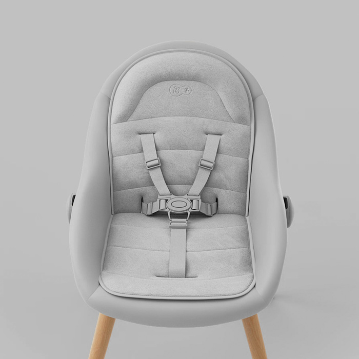 Стілець для годування Kinderkraft FINI UP 3в1: регульована висота, знімний таця та ремені безпеки