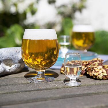 Пивний келих Holmegaard 44 cl, данське ручна робота, прозоре скло