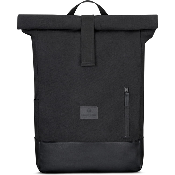Рюкзак Johnny Urban Rolltop Adam Large для ноутбука 16'', водонепроникний, антрацит/чорний, міцний бавовняний канвас, унісекс