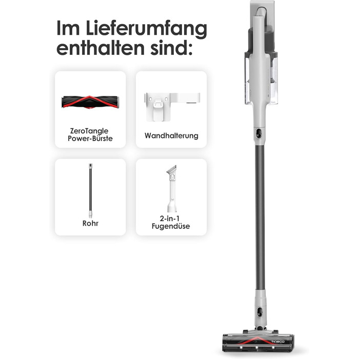 Бездротовий пилосос Tineco A30S 160W, 20000 Па, 60 хв, ручний, 1 л контейнер, ZeroTangle щітка, для підлоги, килимів, шерсті тварин