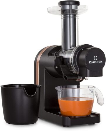 Соковижималка Klarstein Bella Elegance, 200 Вт, 400 мл, BPA-free, чорна, антиковзка, легке очищення