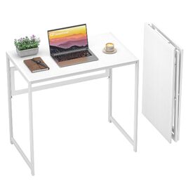 Складний стіл GreenForest 80x48 см для дому, офісу та саду, білий, компактний, без збірки