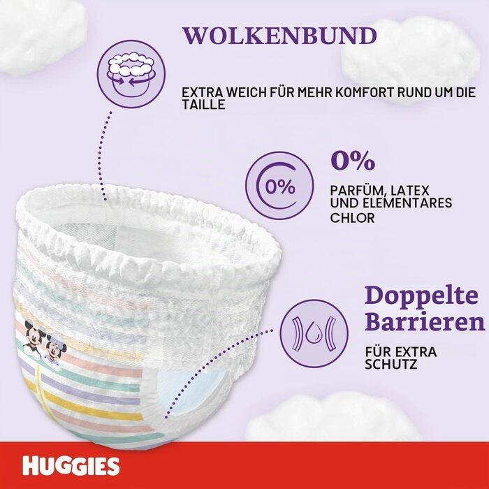 Підгузки-трусики Huggies Ultra Comfort, розмір 5 (12-17 кг), 68 шт