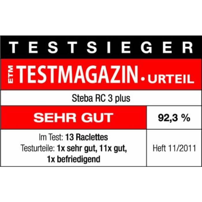 Раклетниця Steba RC 3, електрична, Німеччина, 8 персон