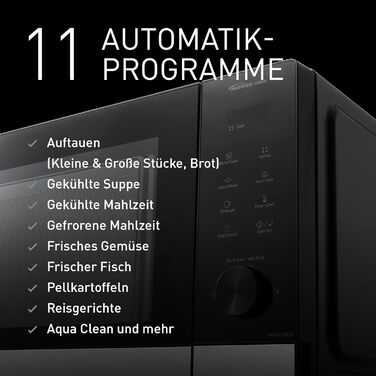 Мікрохвильова піч Panasonic NN-GD35HBGTG з грилем та функцією пару (23 л, чорний/нержавіюча сталь)