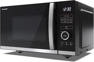 Мікрохвильова піч SHARP QS254AEB 900 Вт, 10 режимів, розморожування, чорна