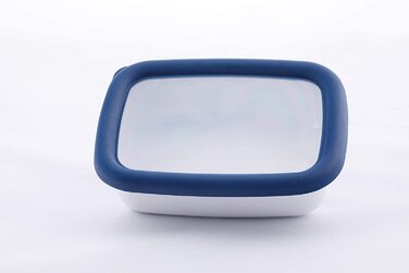 Емальований контейнер HoneyWare Classic Line 0,42 л з кришкою, жаростійкий до 400°C, підходить для плити, духовки, гриля, зберігання та приготування їжі