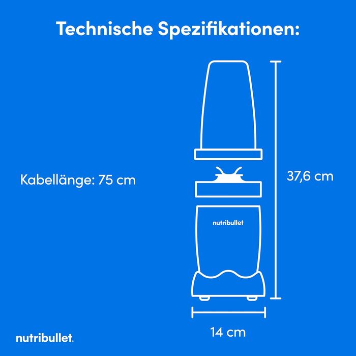Nutribullet Pro 900 Блендер для смузі та коктейлів, 900 Вт, Оливково-зелений (NB904MASN) - Екстракція поживних речовин, компактний дизайн