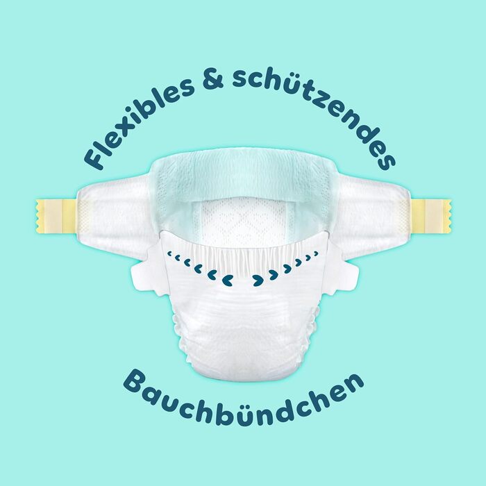 Підгузки Pampers Premium Protection розмір 1 (2-5 кг), пачка 180 шт, на липучках