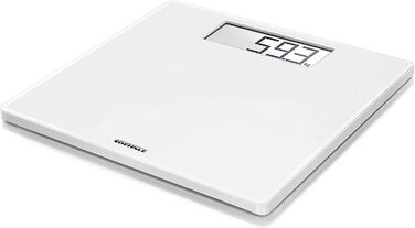 Електронні ваги Soehnle Style Sense Safe 100 для людей, велика LCD, антиковзкі ніжки, плоска вага, біла