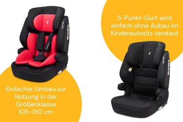 Дитяче автокрісло Osann Jazzi Isofix i-Size, для дітей від 1 року, 76-150 см, з системою Isofix, зростаюче, колір кораловий