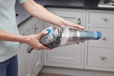 Пилосос ручний акумуляторний Black+Decker Dustbuster NVC215WA-QW, безмішковий, 7,2V, насадки для щілин і м'яких меблів, настінна зарядка, 385 мл, кобальтово-синій