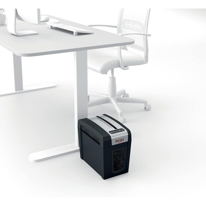 Rexel MC3-SL Slimline Whisper-Shred™: Шредер для документів, мікроріз, безпека P5, 10 л, тихий, компактний, для дому