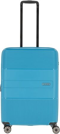 Жорсткий валізний тролей Travelite WAAL 65 см із розширенням, TSA-замком, бірюзовий, середній, 65–75 л, міцний корпус, екологічна підкладка