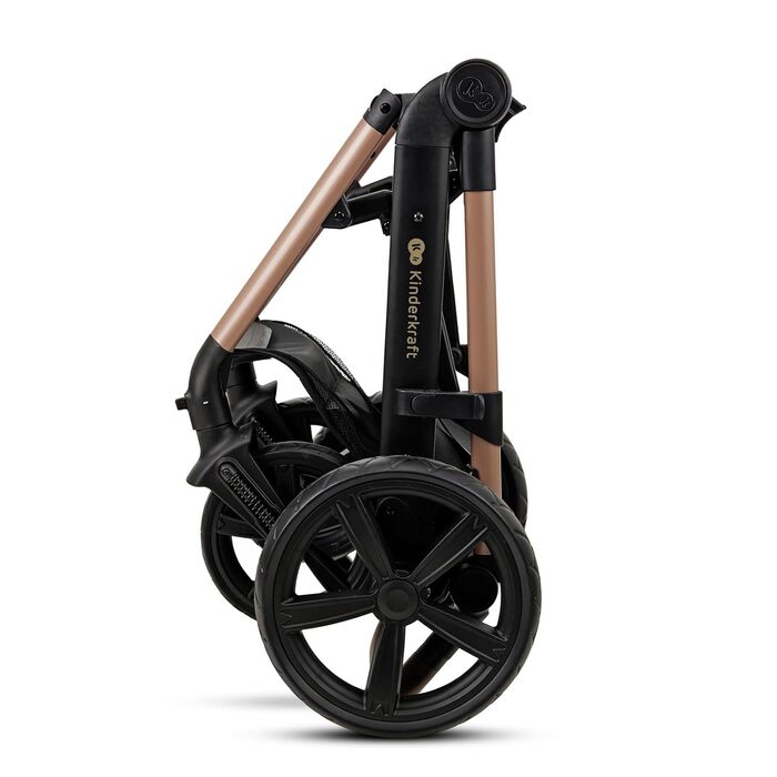 Дитяча коляска Kinderkraft MOOV2 4 в 1 з автокріслом I-SIZE, бежевий PRO, до 22 кг