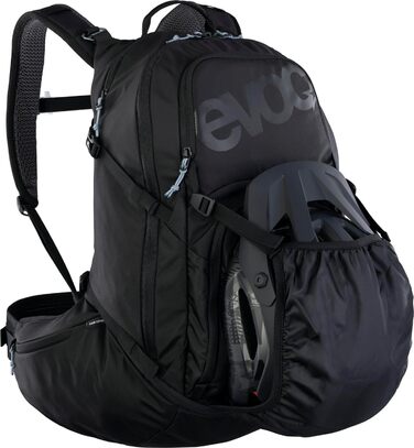 Рюкзак EVOC EXPLORER PRO 26л чорний – комфортний міський та туристичний рюкзак з системою вентиляції AIR FLOW CONTACT, гнучким поясом AIRO FLEX, відділенням для питної системи та дощовиком, преміум-якість