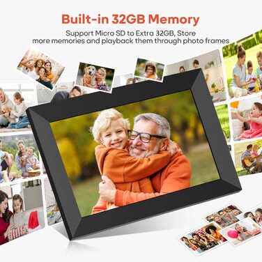 Цифрова фоторамка Frameo WLAN (набір 2 шт), 10.1 дюйма, IPS Touchscreen 1280x800, 32GB пам'яті, з автоматичним поворотом та віддаленою передачею фото