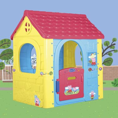 Дитячий будиночок FEBER Fantasy House Pepa Pig, багатокольоровий, для дітей 2-6 років, з дверцятами, для вулиці та дому, легко збирається