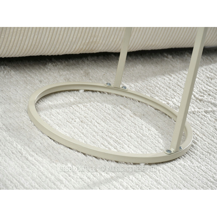 Круглий столик Mebel-Partner, 40 x 40 x 61 см, кремовий, бежеві відтінки