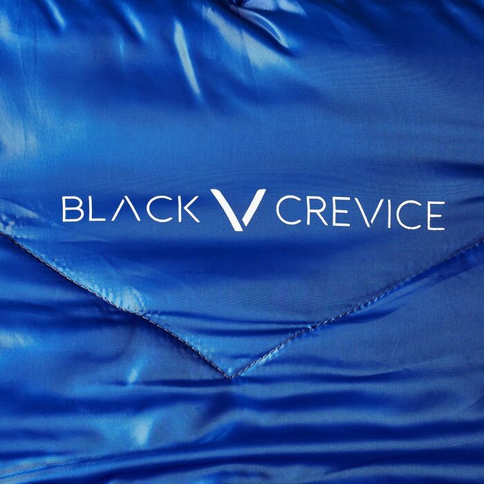 Дитячий спальний мішок BLACK CREVICE, водонепроникний, дихаючий, для кемпінгу, з чохлом, довжина 165 см, синій