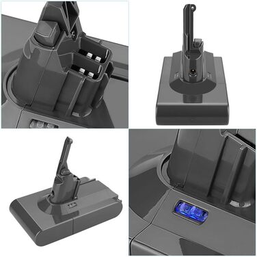 Акумулятор V8 21.6V 4.0Ah для пилососа Dyson V8 (Absolute, Animal, Motörhead, Fluffy) - Оригінал, Замінний
