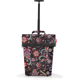 Reisenthel Trolley M Frame Paisley Black – Сумка-візок для покупок, алюмінієва рама, водостійкий матеріал