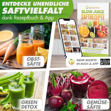 Електрична шнекова соковижималка GREEN-PRESS з нержавіючої сталі 304, BPA-free, для овочів, фруктів і селери, німецький бренд, тест-переможець 2023 року