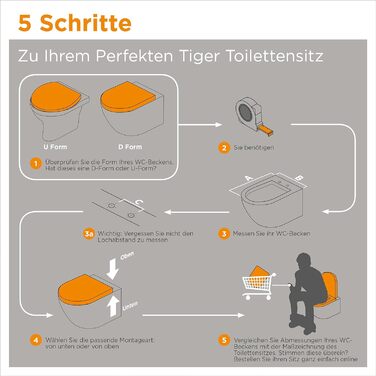 Унітазне сидіння Tiger Stax D-форма з мікроліфтом, легке очищення, біле, монтаж зверху, кріплення з нержавіючої сталі