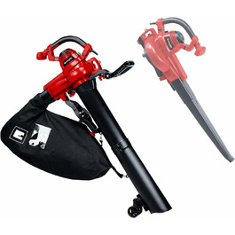 Електричний листозбірник Einhell GC-EL 3000 E з колесами, 3000 Вт, 45 л, Saug-/Blasфункція