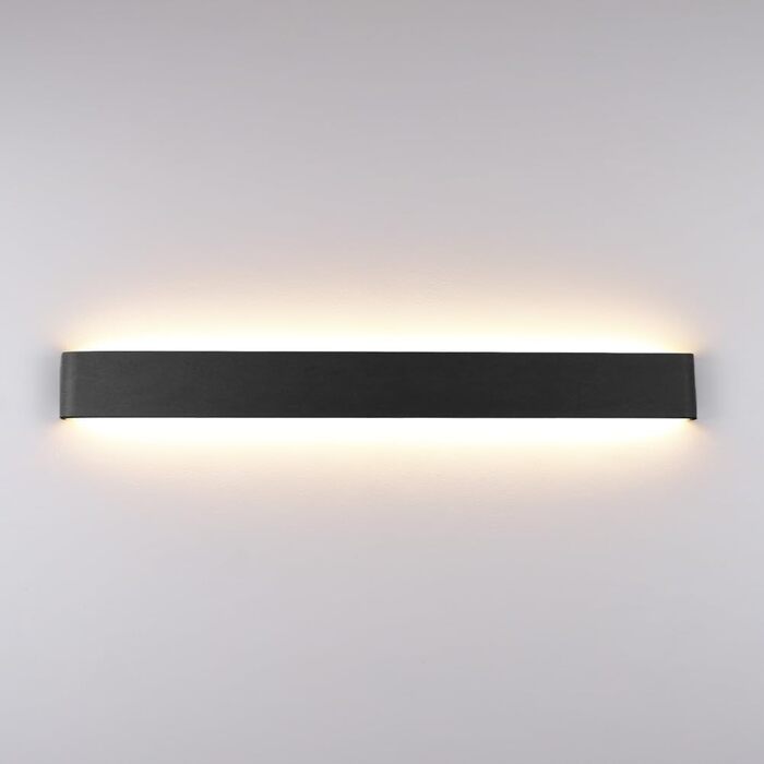 Світлодіодний настінний світильник Klighten 30W, 91 см, 3000 Лм, сучасна двостороння LED бра для спальні, вітальні, коридору, тепле біле світло 3000K, чорний
