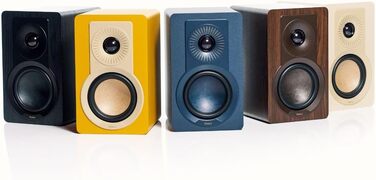 DALI KUPID Premium поличкові Hi-Fi колонки пасивного типу, пара, карамельно-білий (жовтий) – з настінним кріпленням