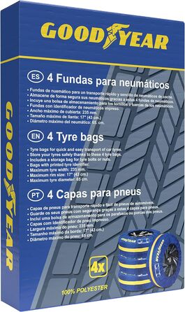 Автомобільні шини Goodyear, каркаси до 235/65R17, б/в шини для легкових авто